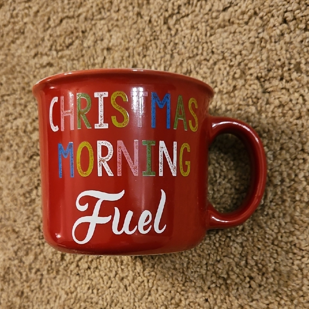 Red Christmas Morning Fuel Mug